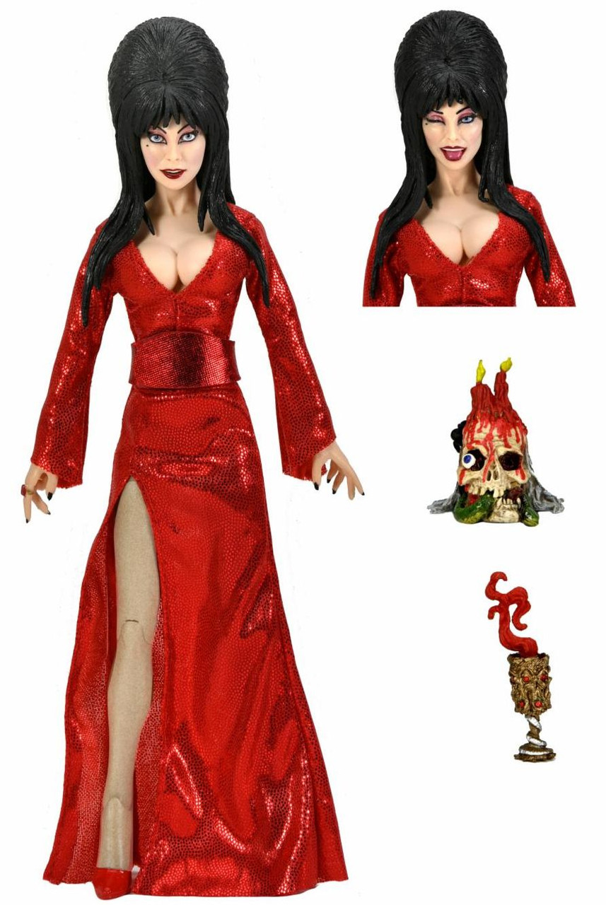 NECA Elvira – 8” Clothed Action Figure – Elvira “Red, Fright, and Boo”