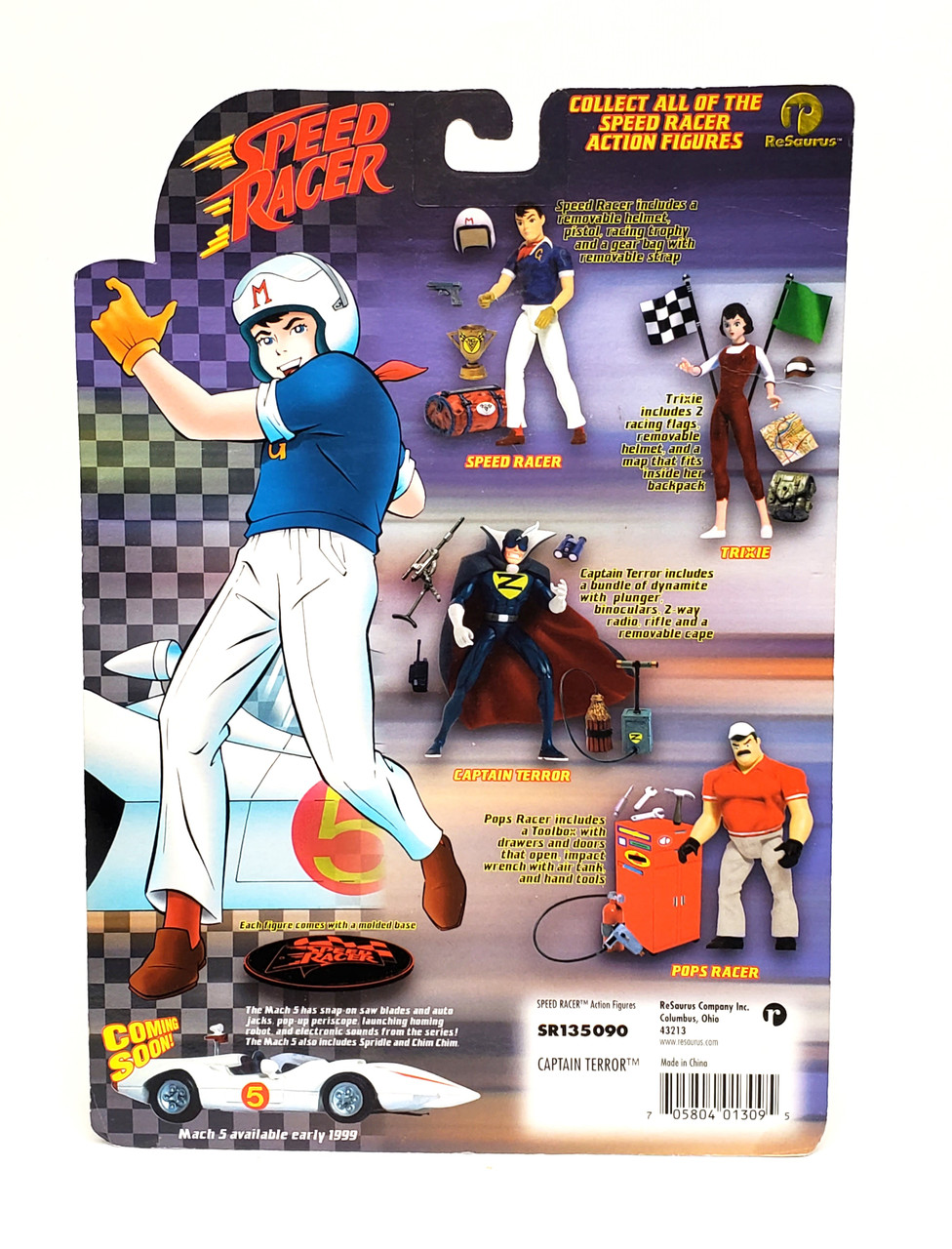 ReSaurus Speed Racer Action Figure lot of 4