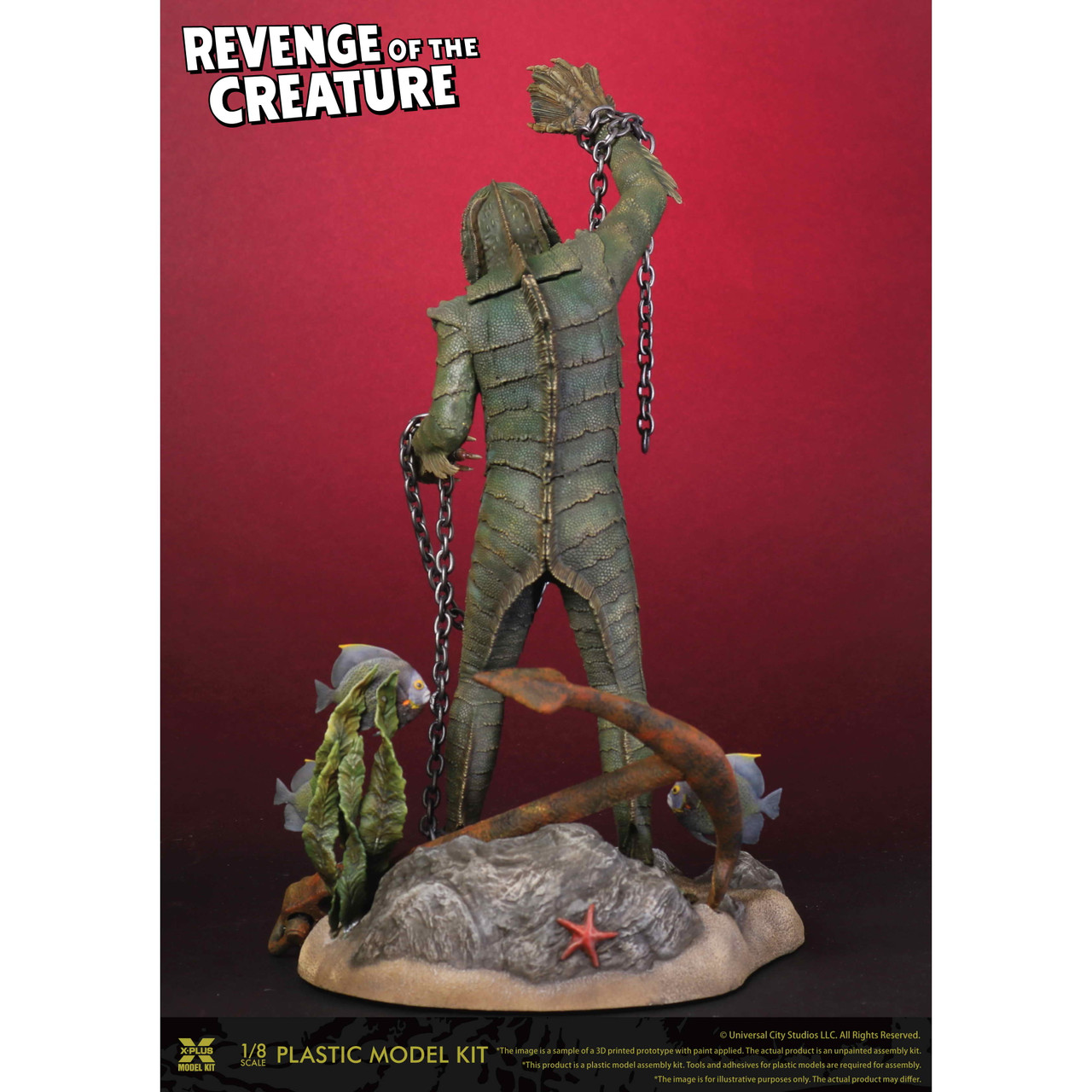 X-Plus Revenge of the Creature 1/8 scale Plastic Model Kit
