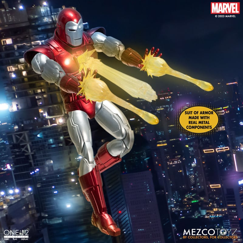 Mezco One:12 Collective Iron Man: Silver Centurion Edition