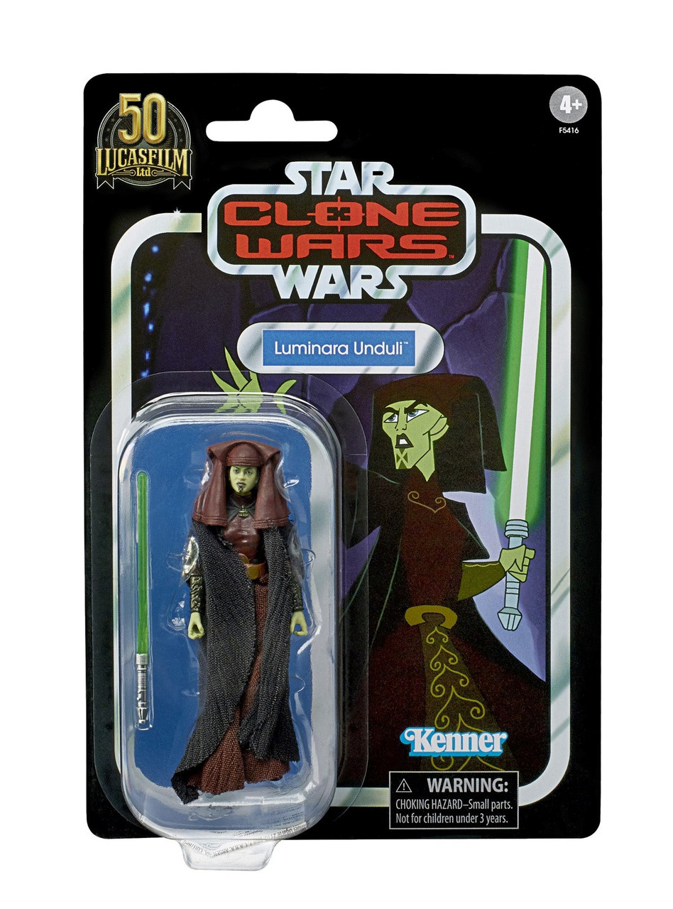 Hasbro Star Wars The Vintage Collection #215 Luminara Unduli Clone Wars  animated 3.75-Inch action figure