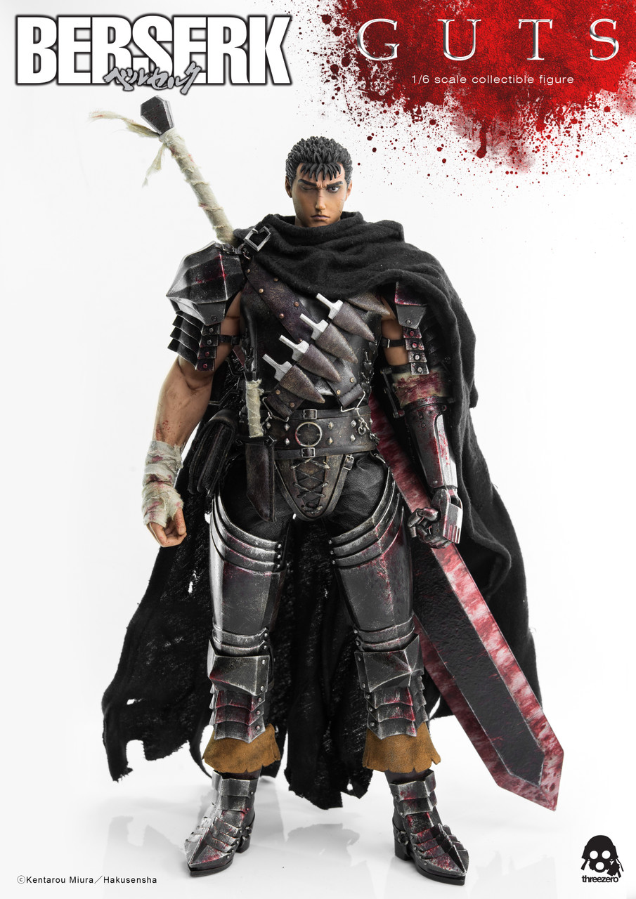 コミック・アニメ threezero BERSERK - Guts Black Swordsman ThreeZero BERSERK Guts Black Swordsman 1/6th scale action figure