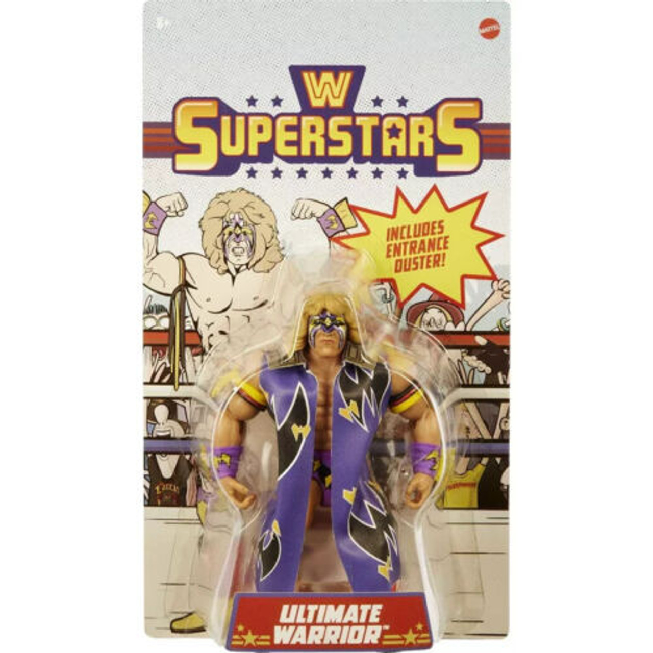 Mattel WWE Wrestling Retro Superstars Ultimate Warrior Exclusive Action  Figure