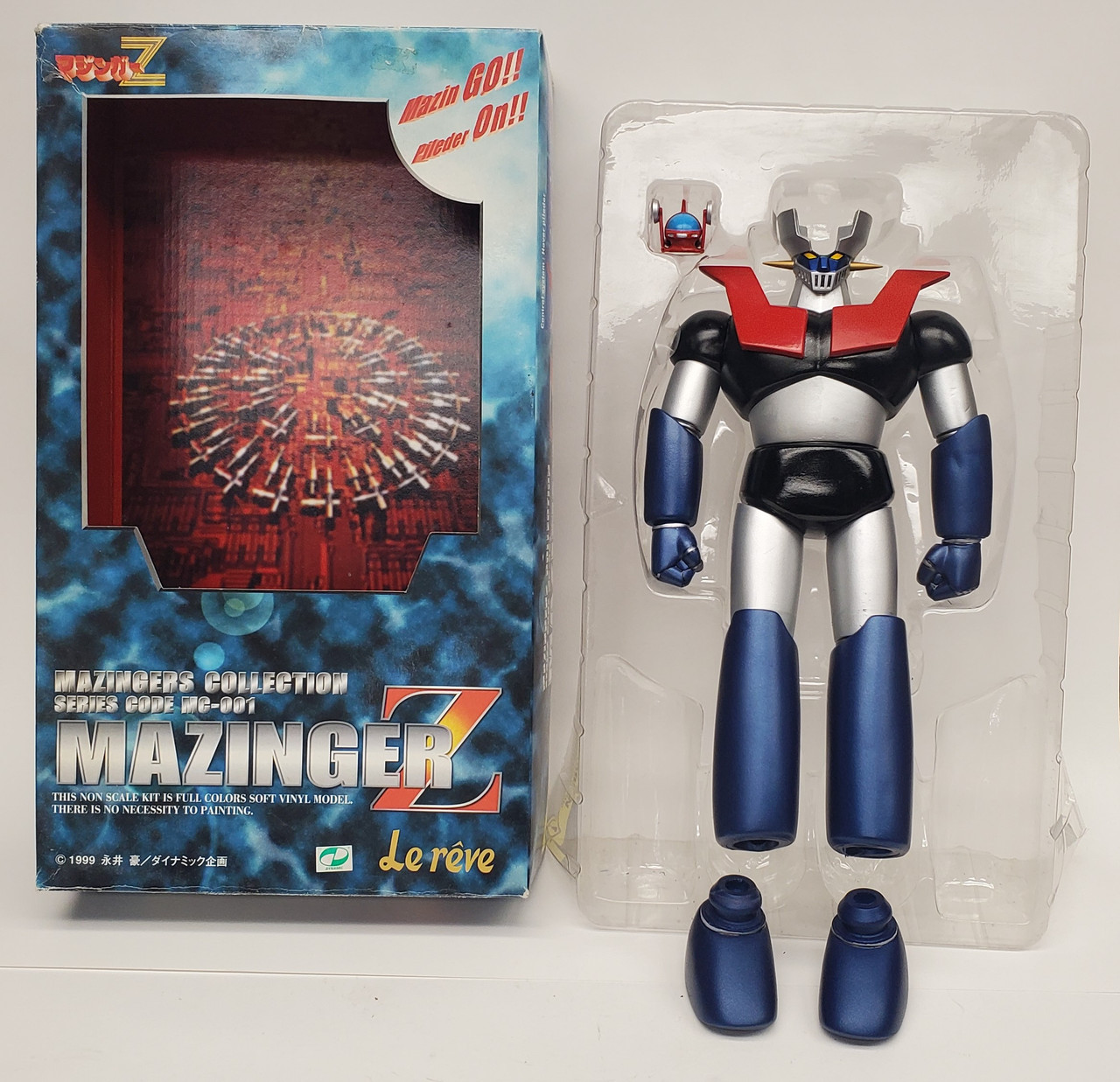 Mazinger Z Collection Series Code MC-001 Pre painted vinyl model kit figure  (open box)