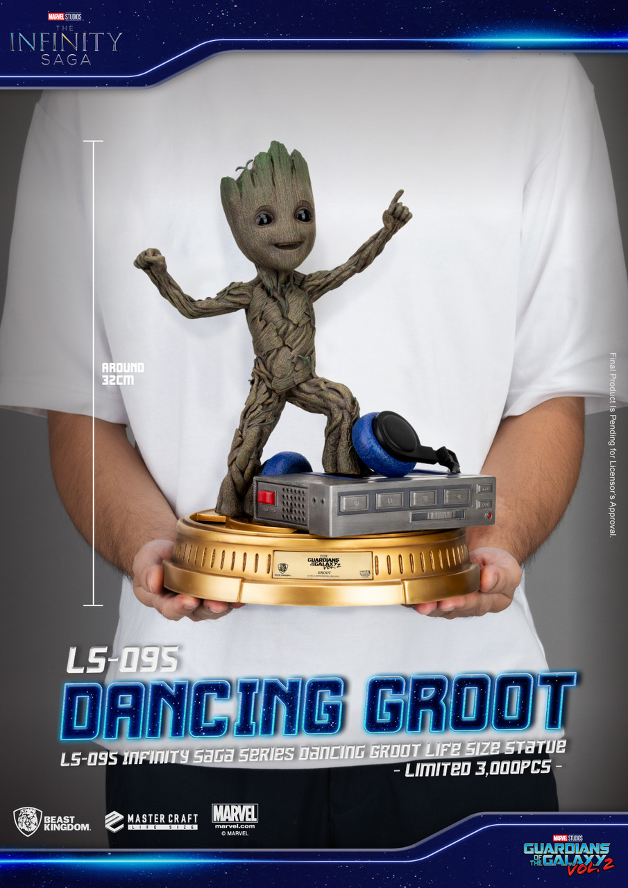 Beast Kingdom Infinity Saga LS-095 Dancing Groot Life Size Statue