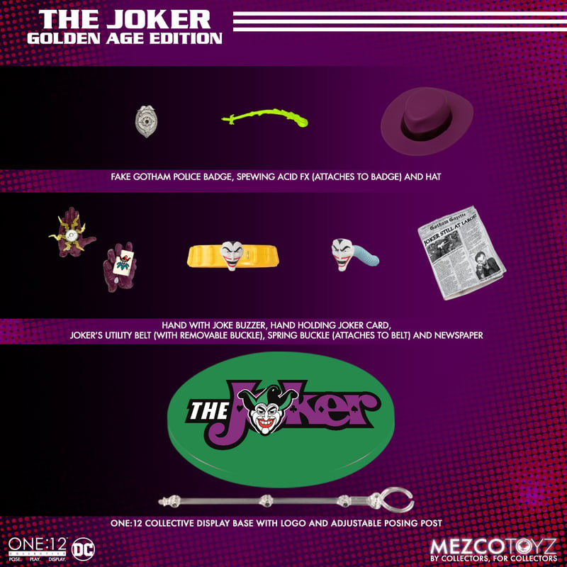Mezco The One:12 Collective The Joker: Golden Age Edition
