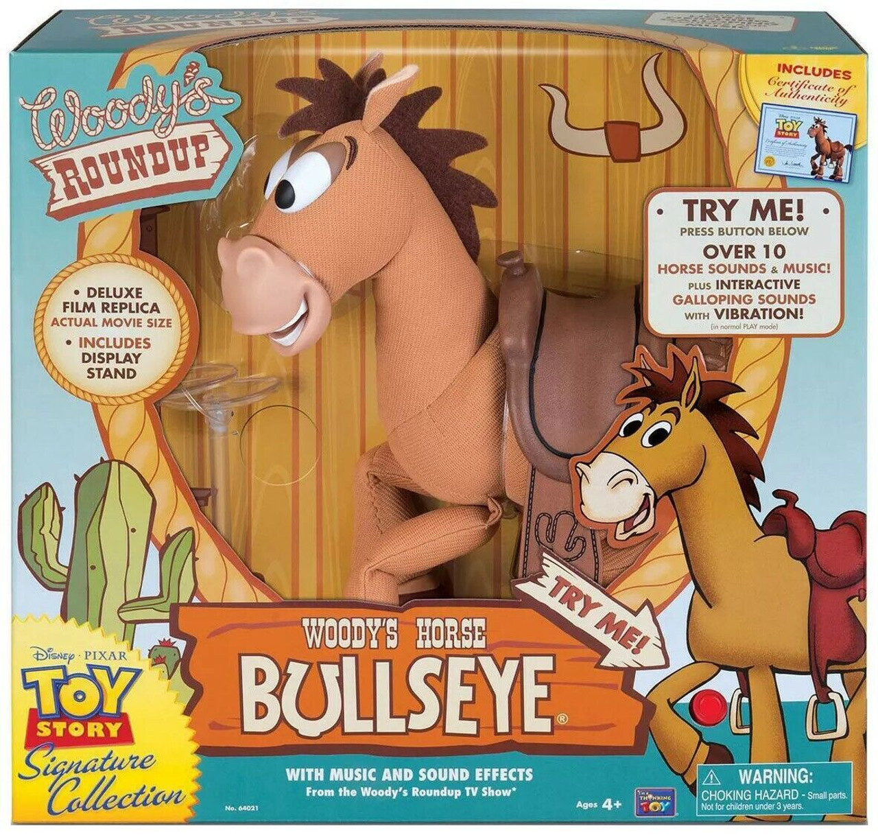 Thinkway Toys Toy Story Signature Collection Woody's Horse Bullseye  Collectors Edition Doll