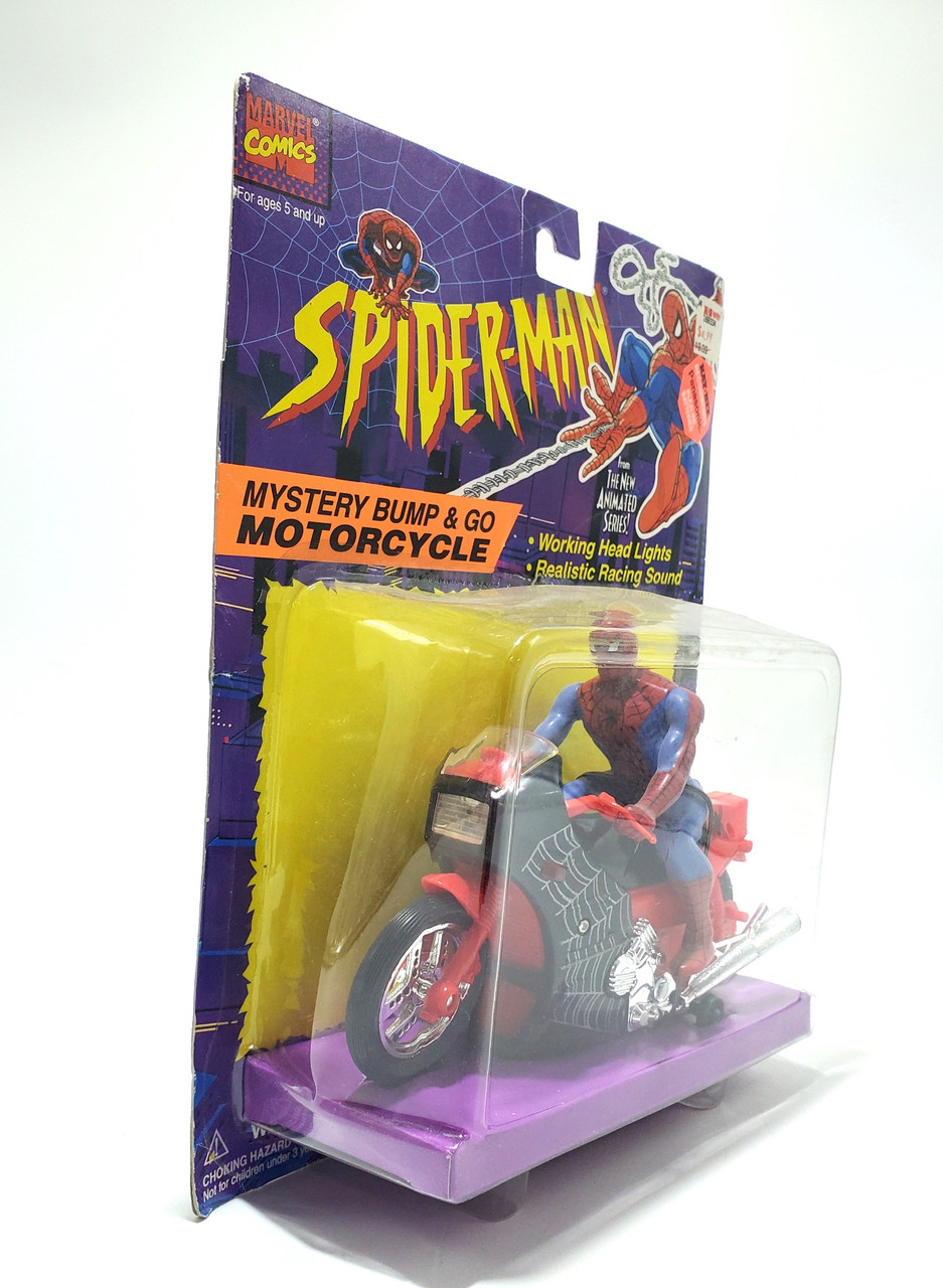 ToyBiz (1995) Spider-Man TAS Mystery Bump & Go Motorcycle