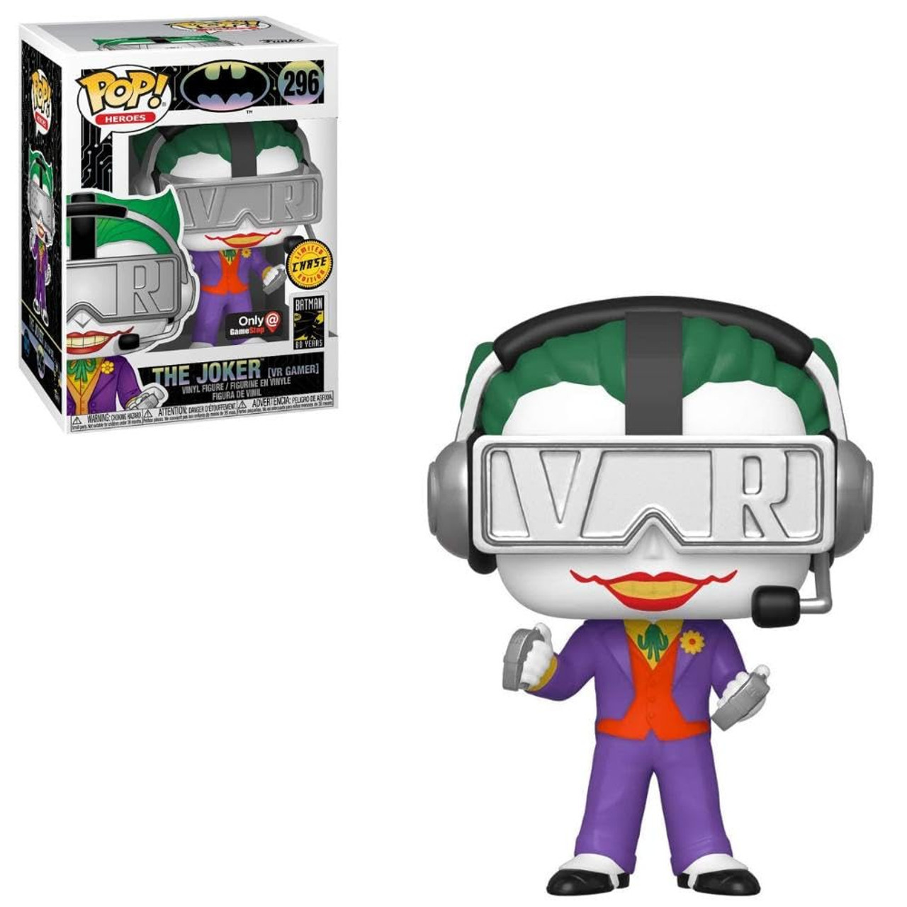 Funko Pop! Heroes: The Joker [VR gamer] (chase) #296
