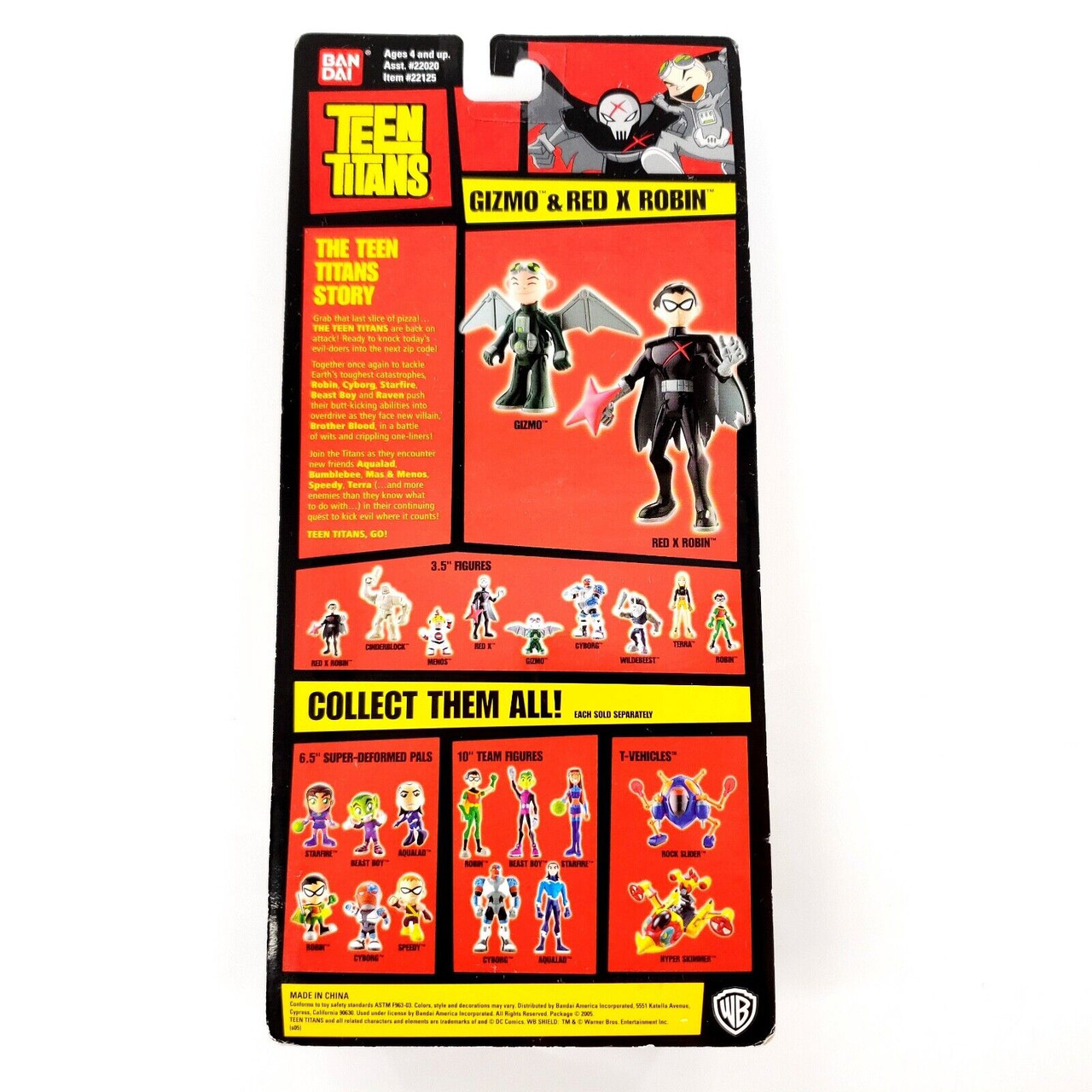 Figurine TEEN TITANS Robin & Beast Boy 3.5" – Bandai – Neuve (boîte Abîmée)