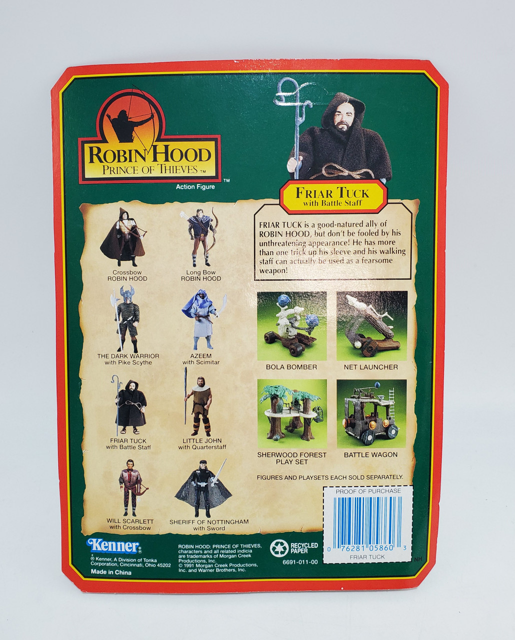 Kenner Robin Hood Prince of Thieves Friar Tuck Action Figure