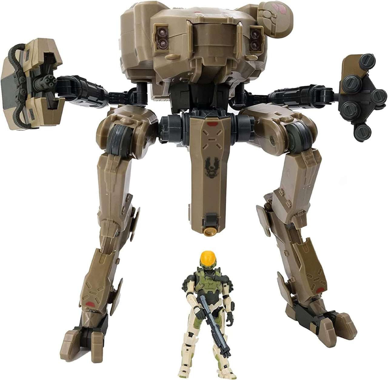 World of Halo マンティス & スパルタンEVA 4インチ 光环 HALO Deluxe Figure UNSC Mantis and Spartan EVA Armor Defense System