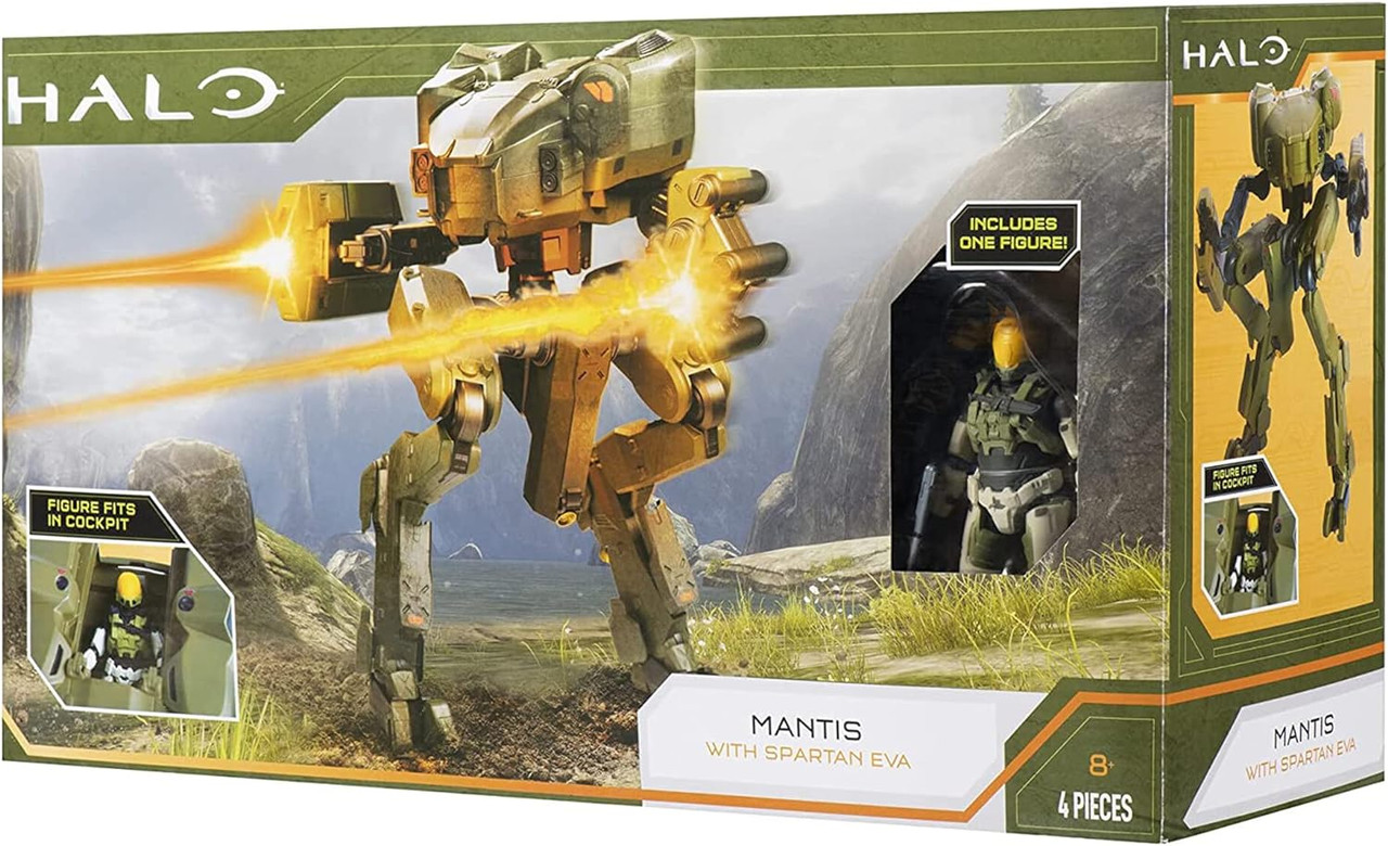 HALO Deluxe Figure UNSC Mantis and Spartan EVA Armor Defense System