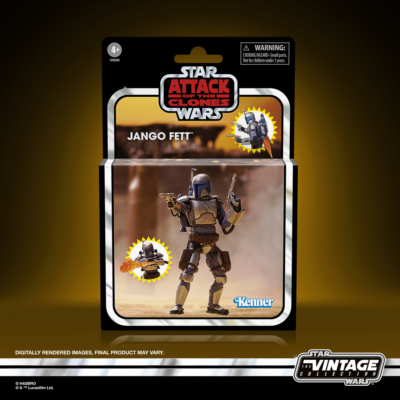 Hasbro Star Wars VC AOTC Jango Fett Deluxe 3.75 action figure