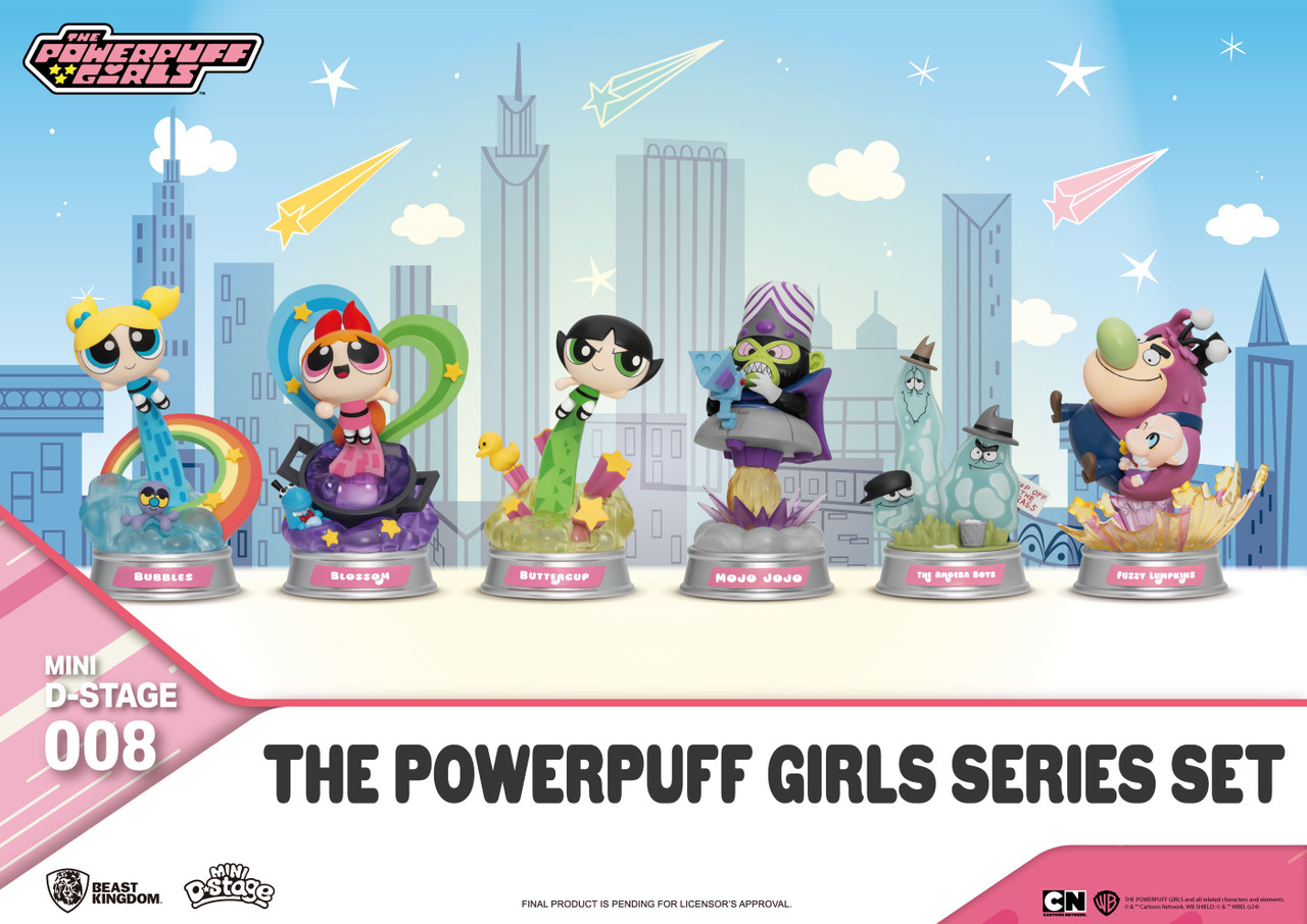 THE POWERPUFF GIRLS MDS-008 フィギュア6種コンプ Powerpuff Girls MDS-008 Mini Figure set of 6