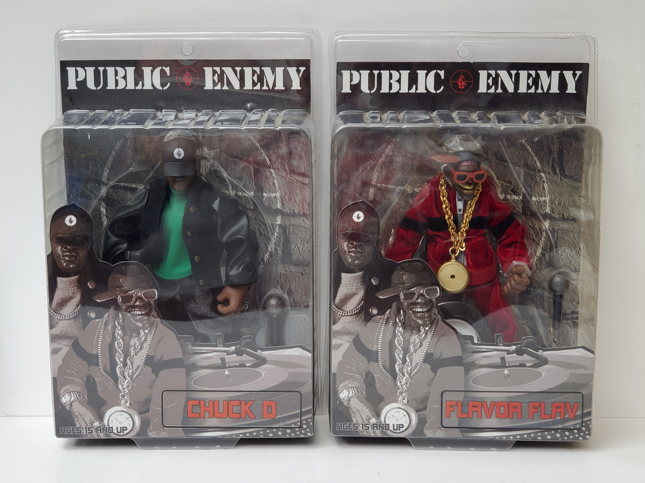 Mezco Public Enemy Chuck D and Flavor Flav action figure set