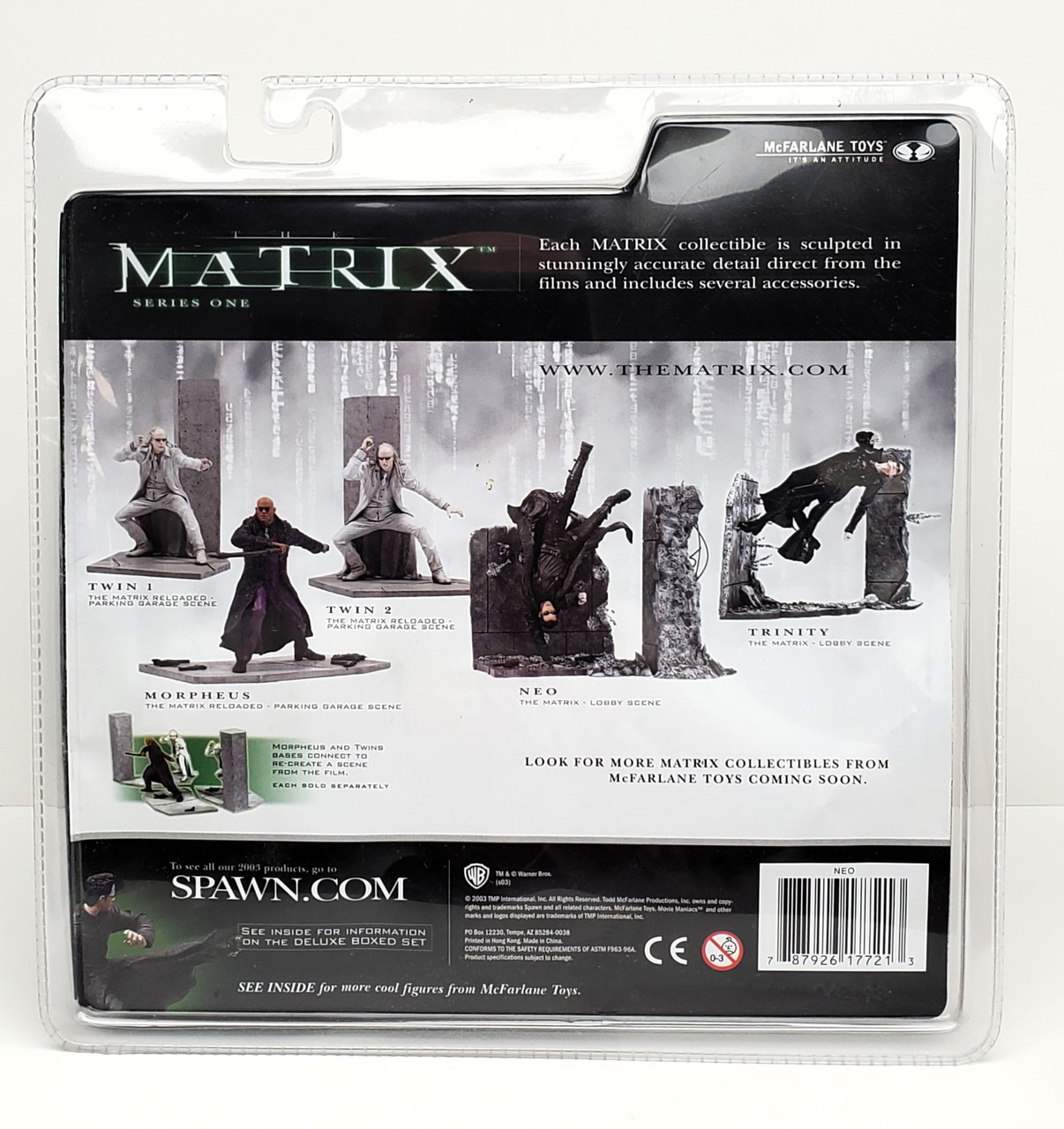 McFarlane (2003) The Matrix NEO and Trinity Lobby action figure set