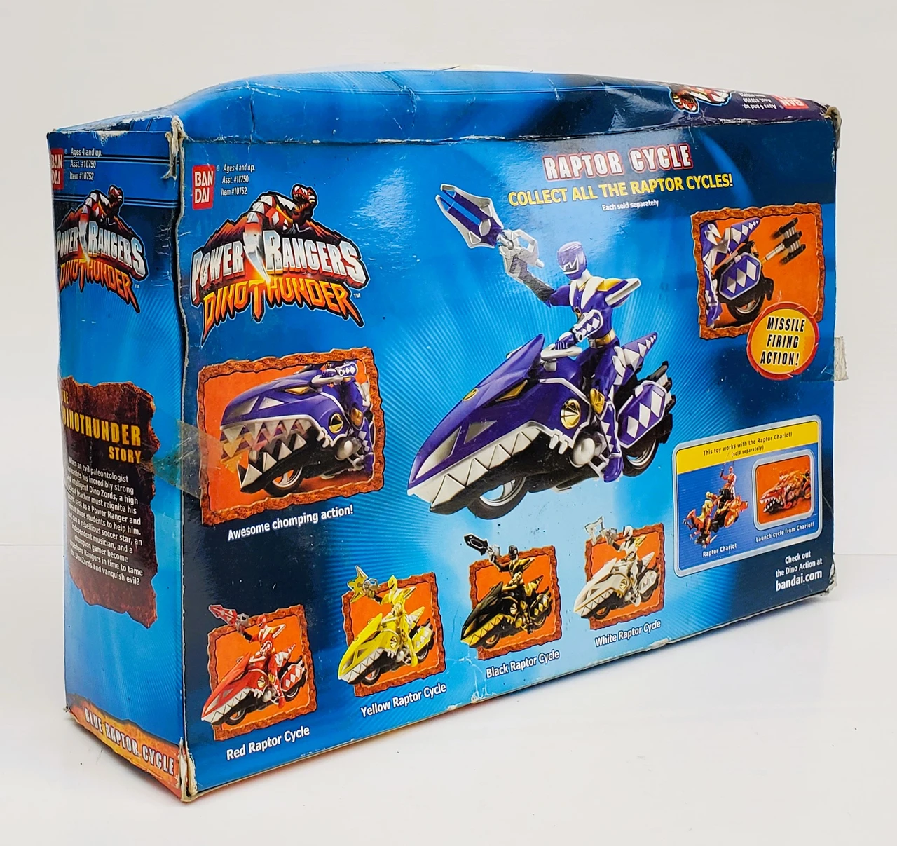 Dino Raptor Power Ranger Bandai (2003) Power Rangers Dino Thunder Blue Raptor Cycle
