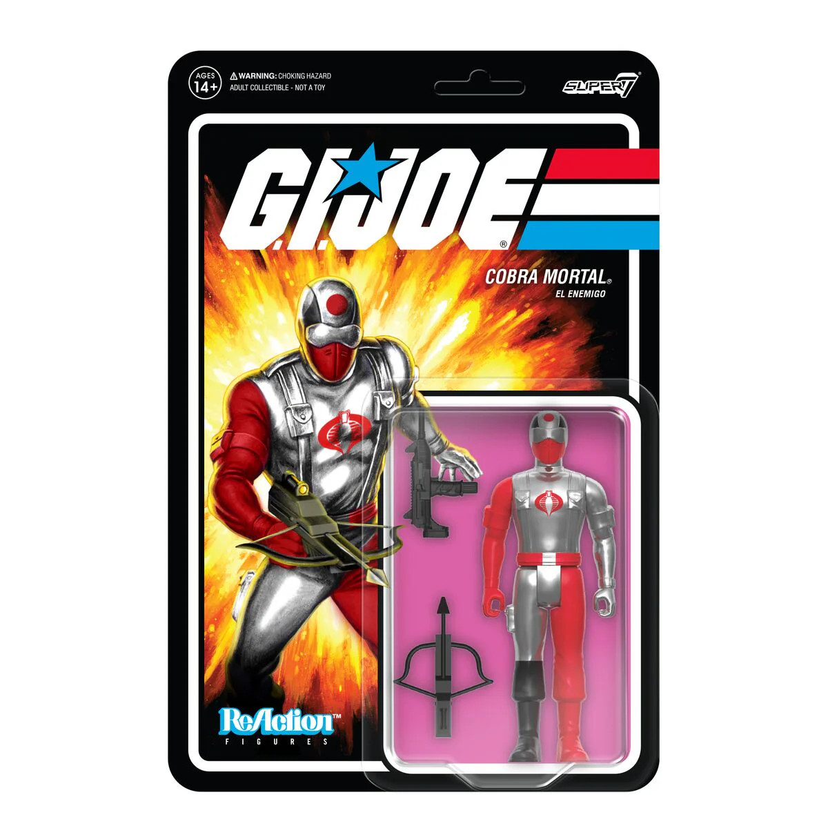 Super7 G.I. Joe ReAction Figures - Glenda and Cobra Mortal JOE