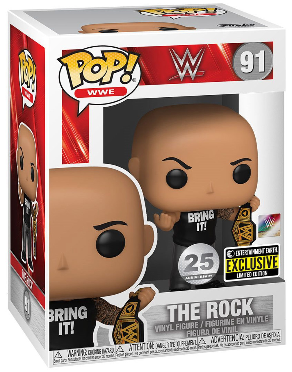 FUNKO POP WWE THE ROCK ザロック ドウェイン・ジョンソン Amazon.com: Funko Pop! WWE: The Rock, Bring It! Vinyl Figure