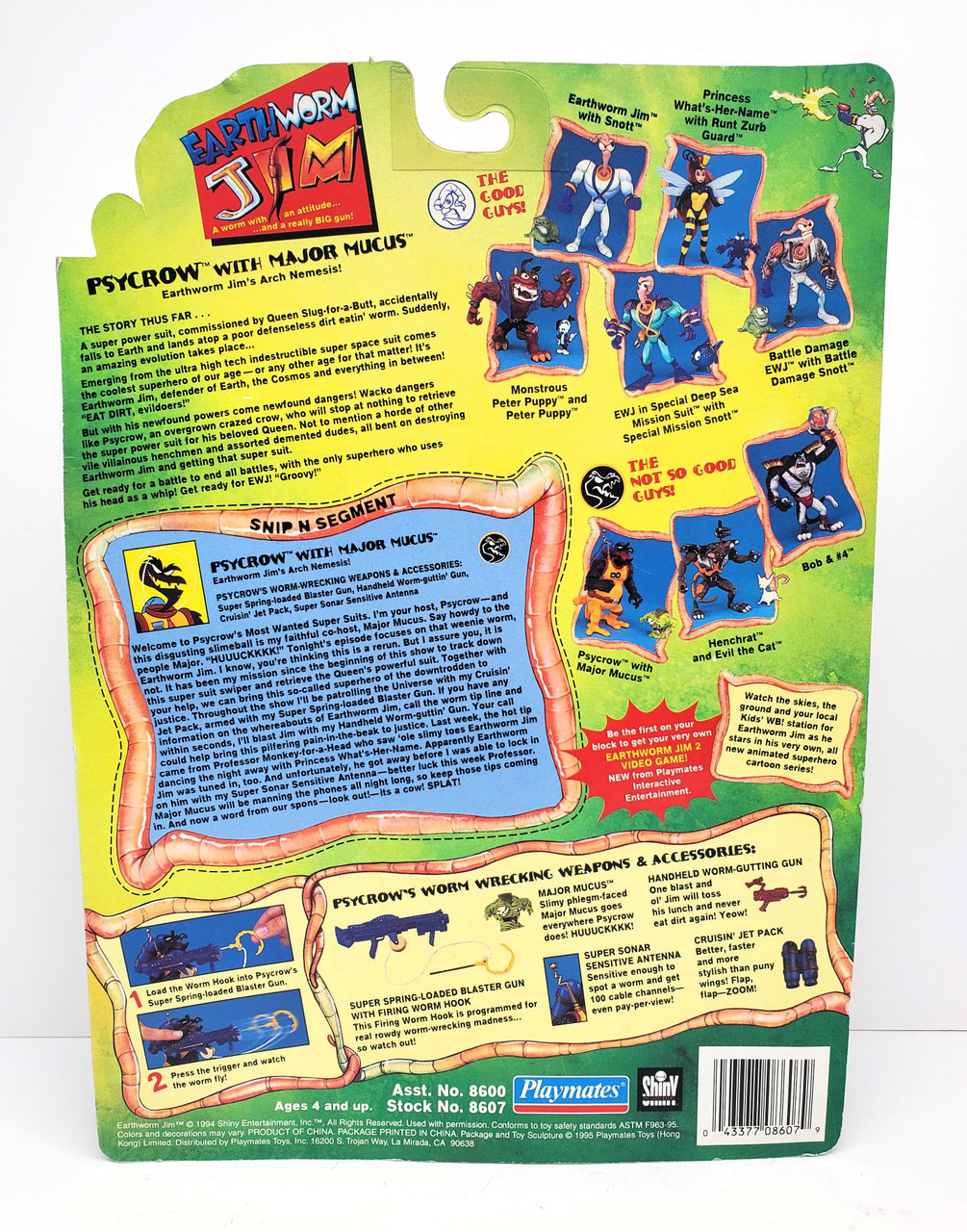 Playmates Earthworm Jim Psycrow Action Figure
