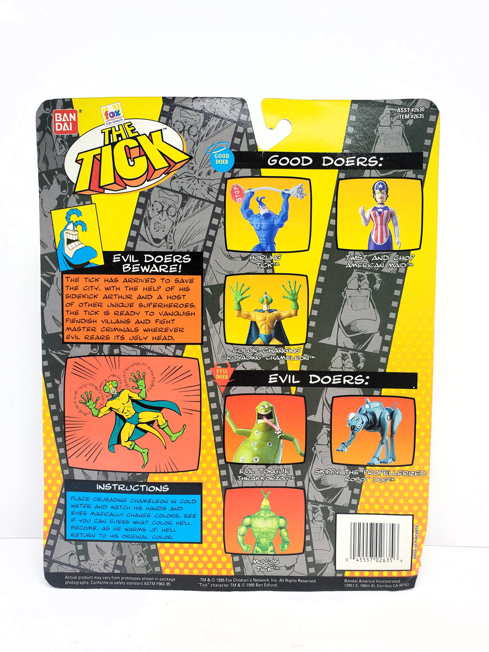 Bandai The Tick Crusading Chameleon Action Figure