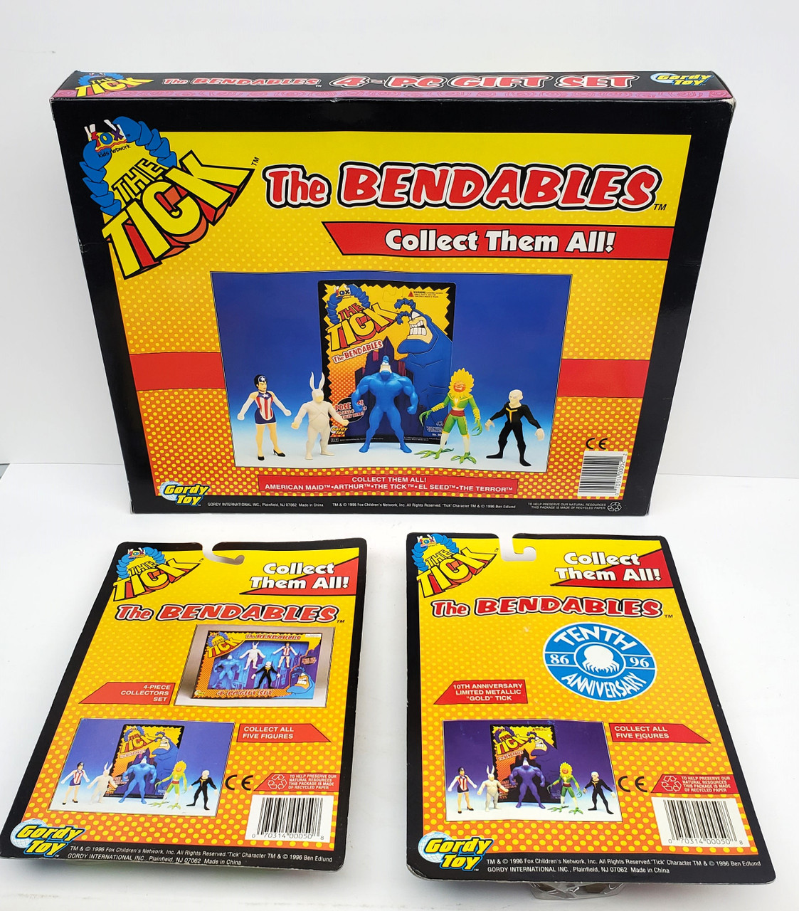 Gordy Toys The Tick Bendables complete set
