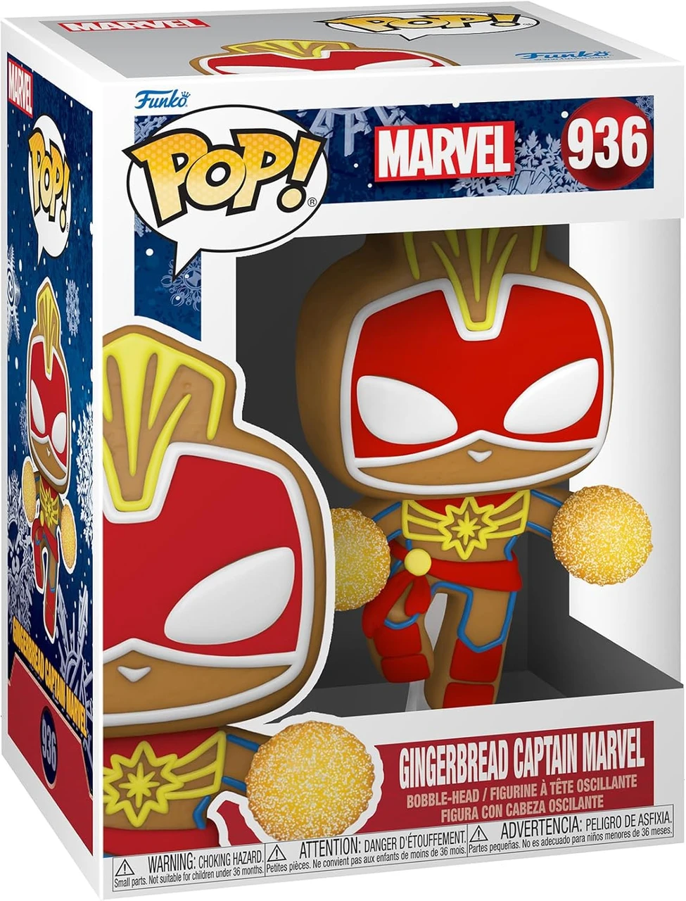 Funko Pop! Marvel Gingerbread Captain Marvel #936