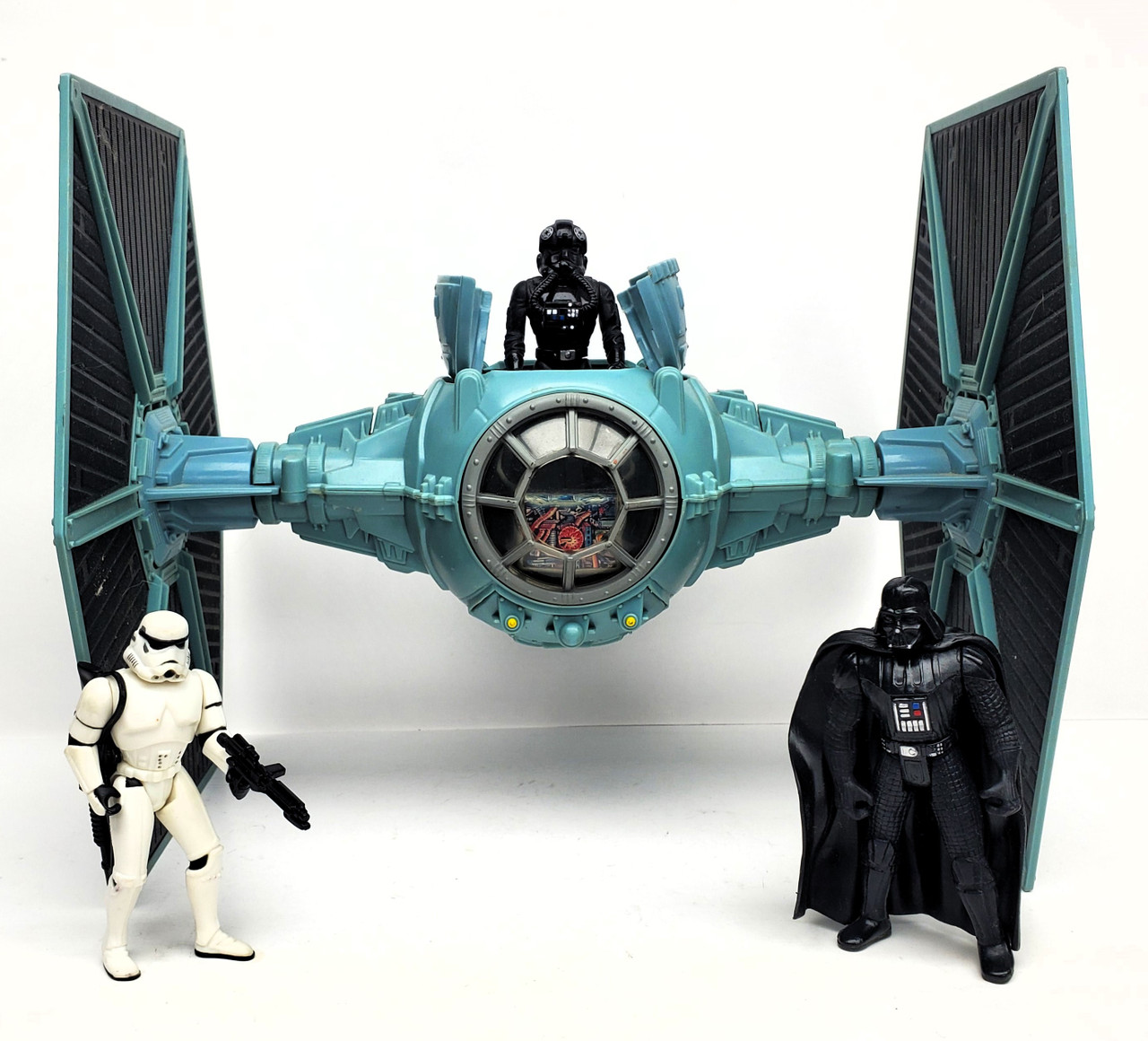 Kenner Star Wars POTF Imperial TIE Fighter and figures lot (no package)