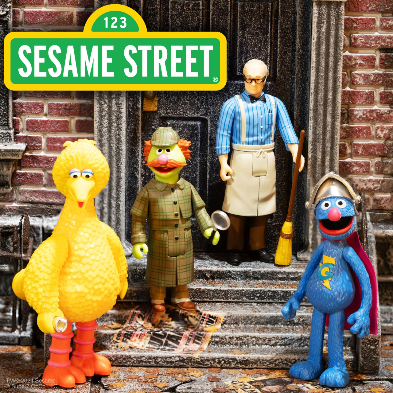 Super7 Sesame Street Reaction Wave 3 set of 4