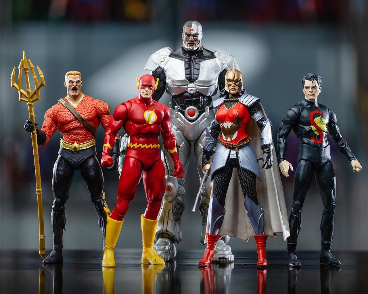 McFarlane DC Multiverse Flashpoint Set of 4 CYBORG Exclusive