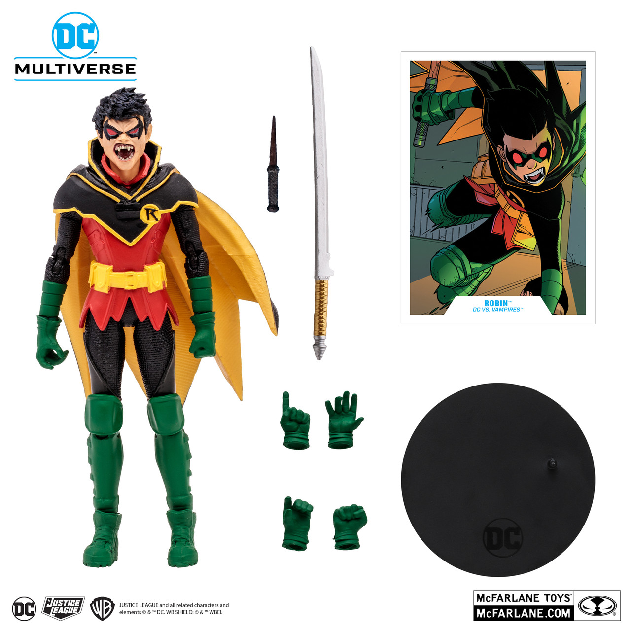 McFarlane DC Multiverse Robin (DC vs Vampires) Gold Label 7