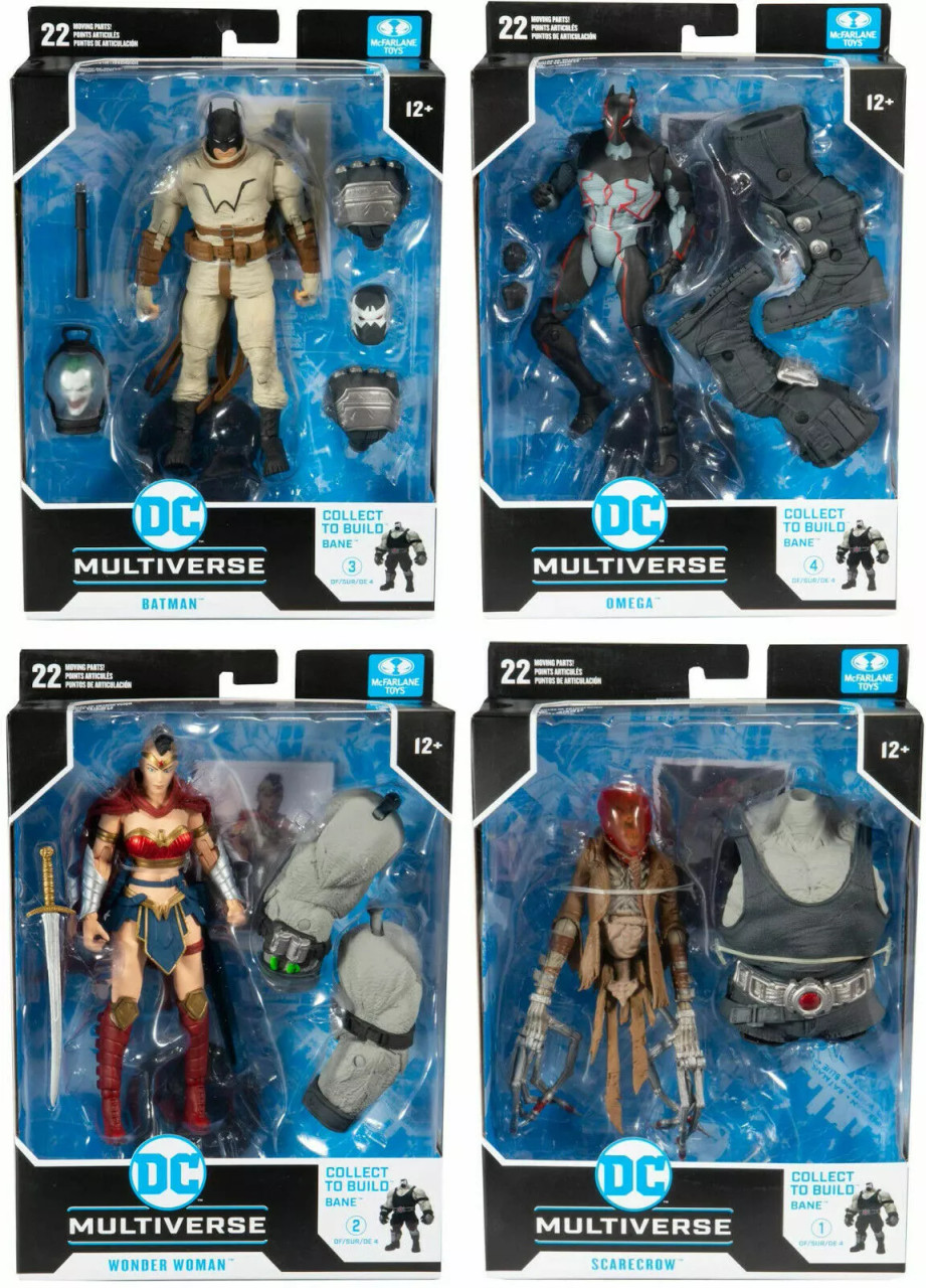 McFarlane Batman The Last Knight on Earth Set of 4 Build-A-Figure Bane
