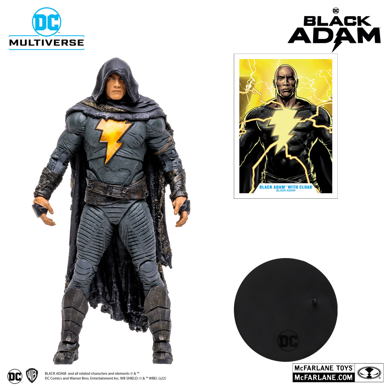 マクファーレントイズ/DCマルチバース　ブラックアダム with cloak Mcfarlane DC Multiverse BLACK ADAM with cloak (Movie) 7