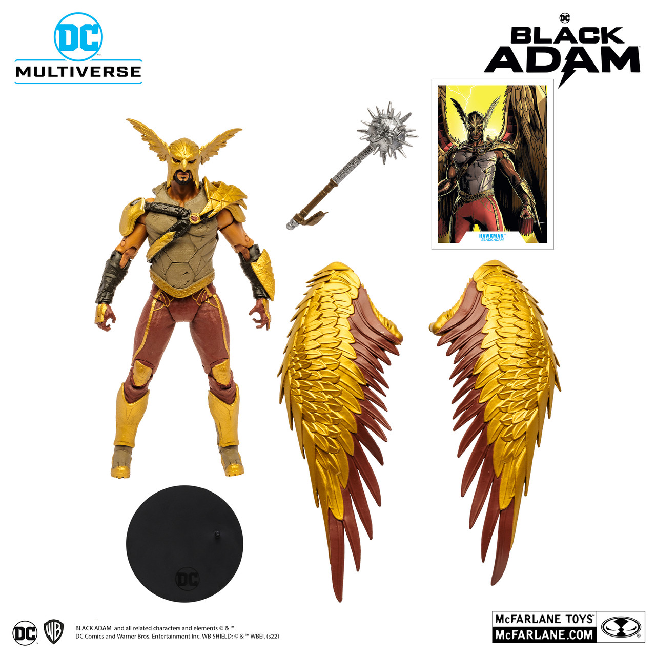 Mcfarlane DC Multiverse BLACK ADAM (Movie) Hawkman 7
