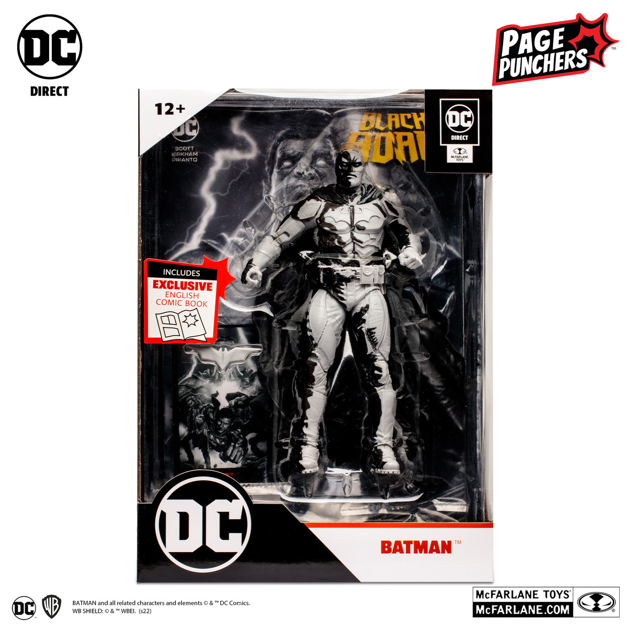 BATMAN　オーダー品 Batman 7″ Figure with Black Adam Comic (Line Art Variant)