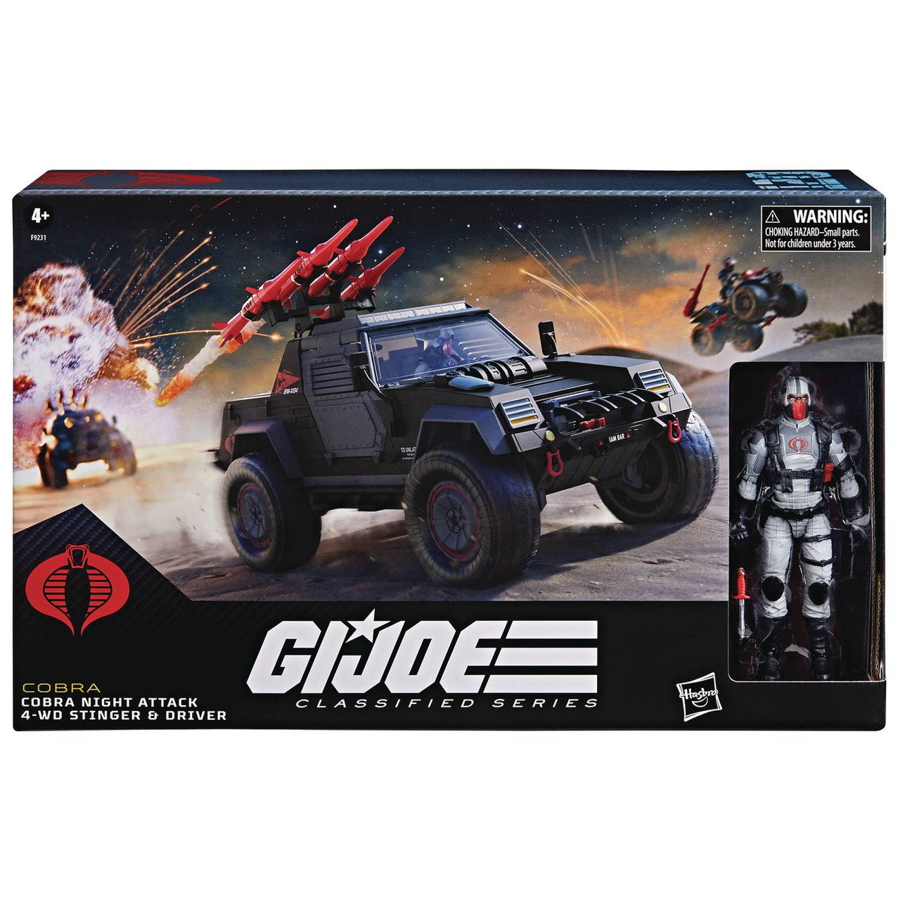 GI ジョー コブラナイトアタッカー Hasbro GI JOE Classified COBRA Night Attack 4-WD Stinger and