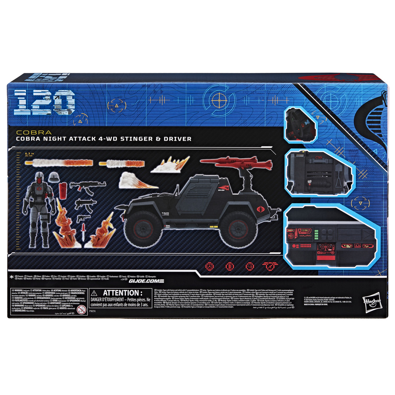 GI ジョー コブラナイトアタッカー Hasbro GI JOE Classified COBRA Night Attack 4-WD Stinger and