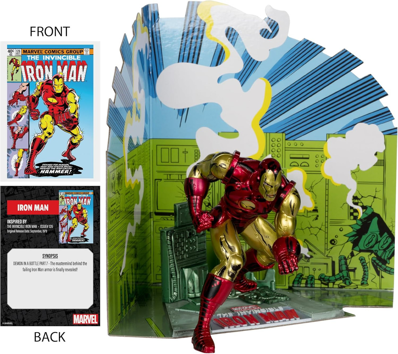 McFarlane Toys - Marvel Iron Man 1:10th Scale Posed Figure with