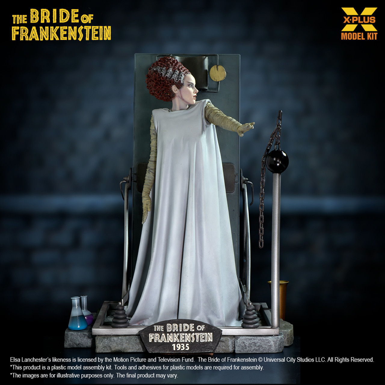 X-Plus The Bride of Frankenstein 1/8 scale Plastic Model Kit