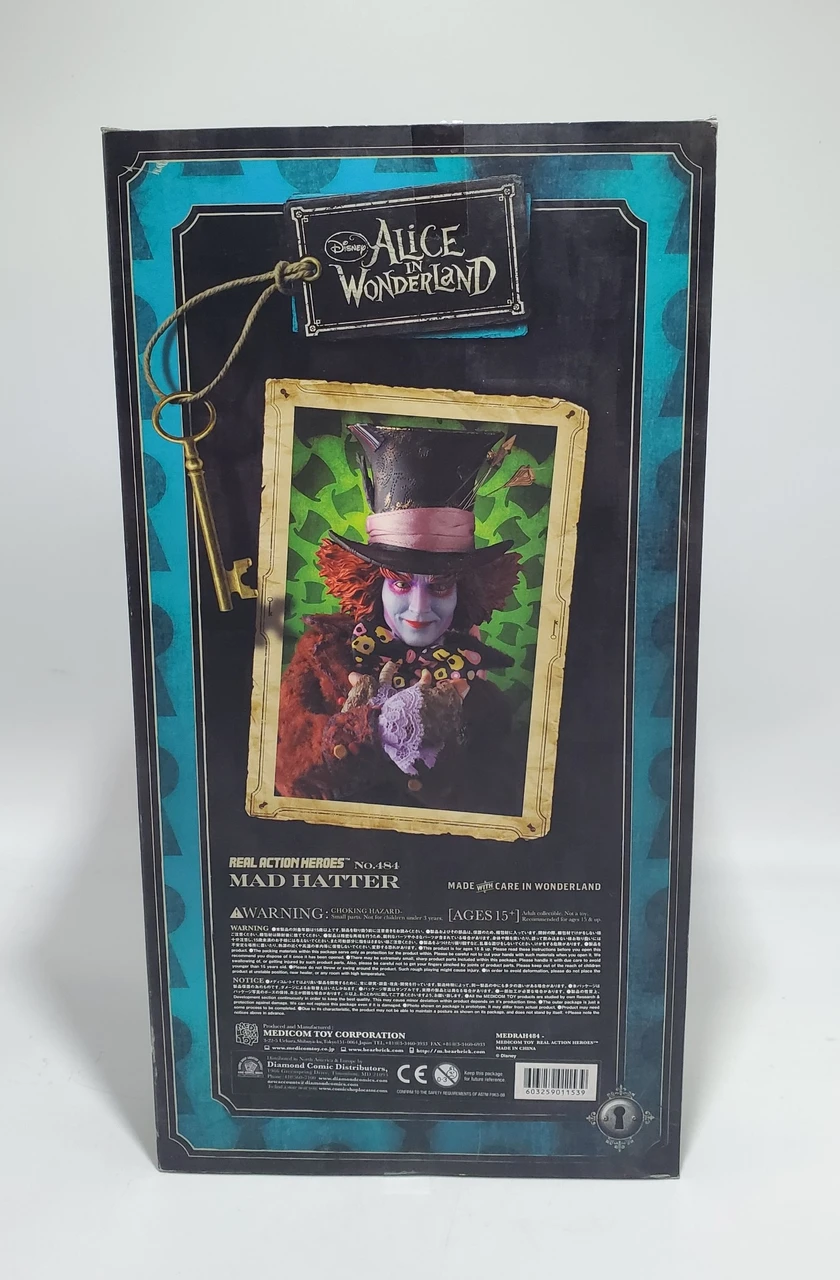 Medicom RAH Alice in Wonderland: Mad Hatter collectors figure