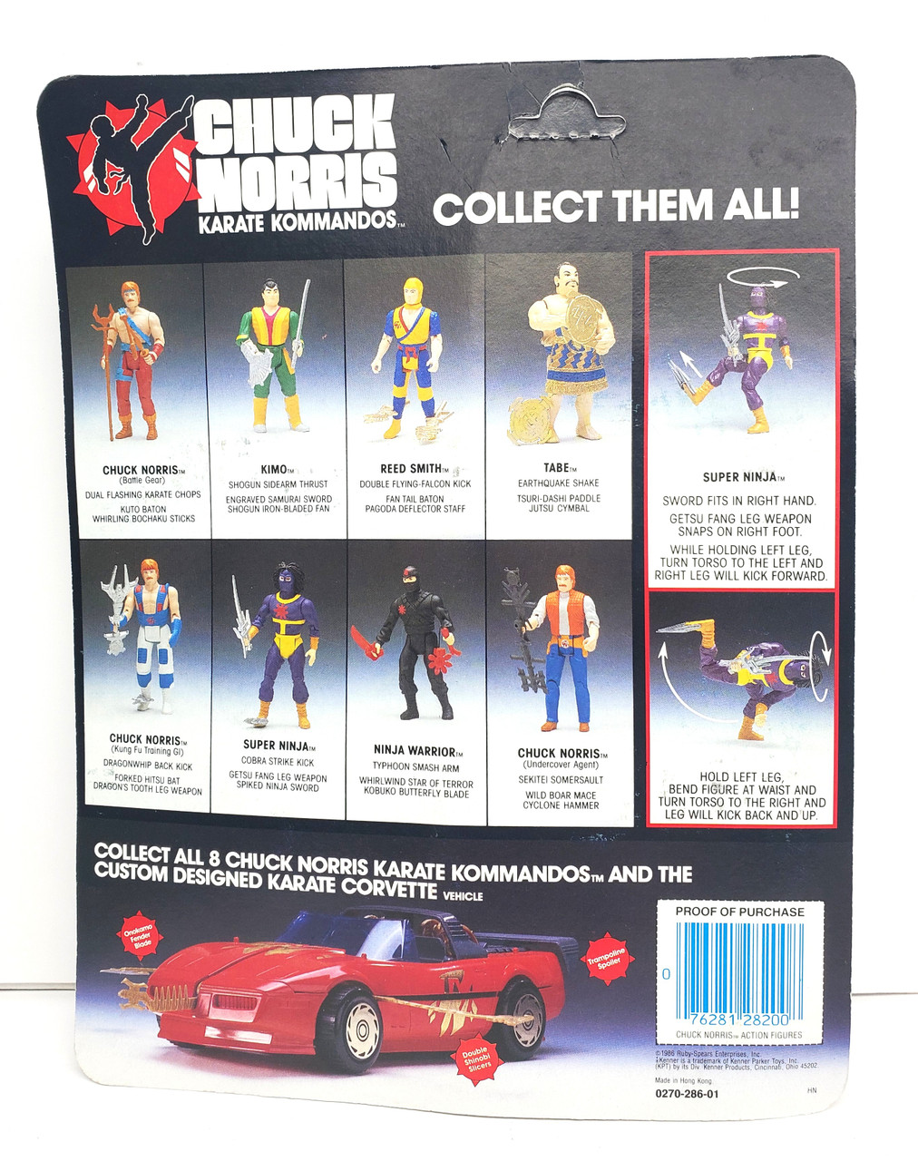 Kenner (1986) Chuck Norris Karate Kommandos Super Ninja Action