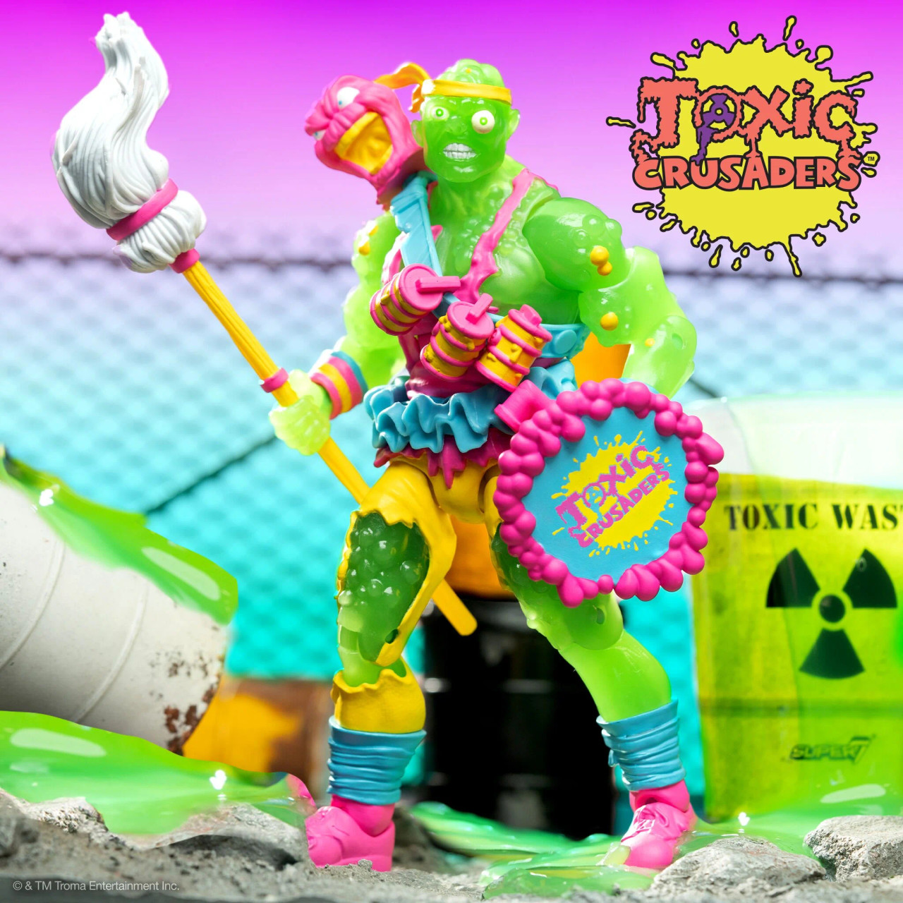 Super7 Toxic Crusader ULTIMATES! Toxie (Slime Glow)