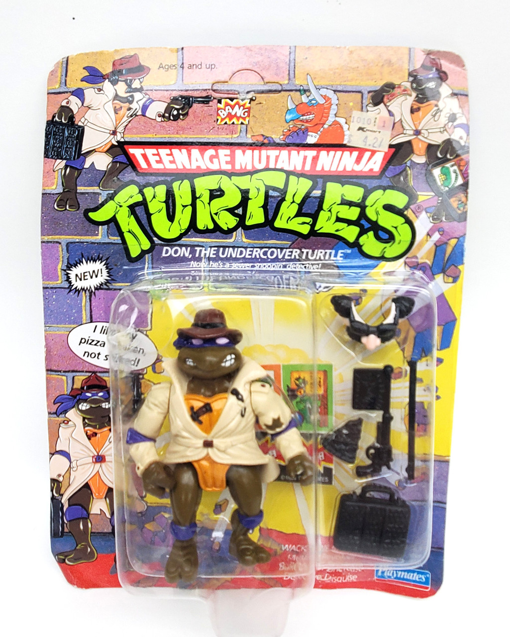 タートルズ DON THE UNDERCOVER TURTLE ドナテロ Don, the Undercover Turtle (1990 action figure) | TMNTPedia