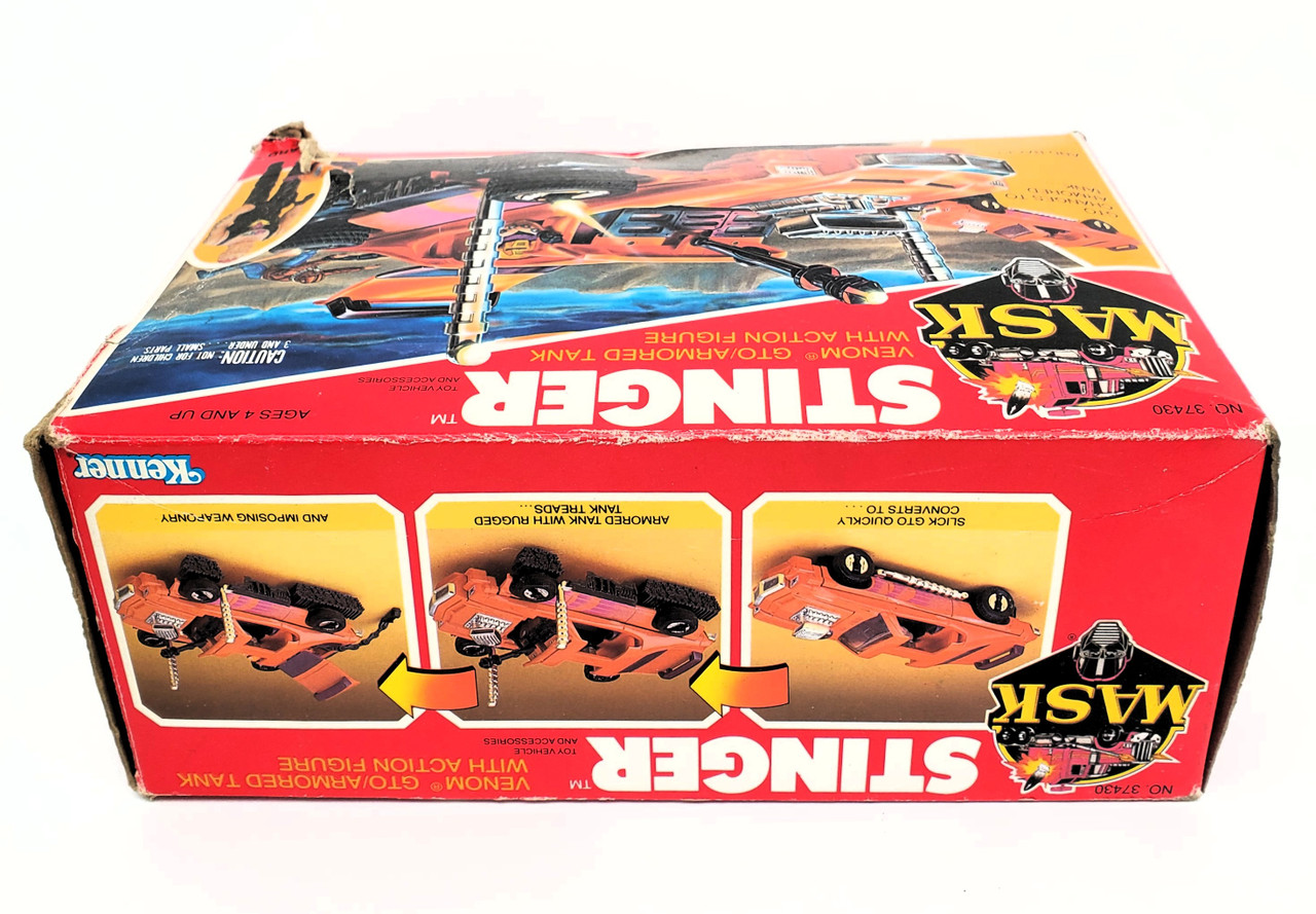 Kenner (1986) M.A.S.K. Stinger and Bruno Sheppard with Box