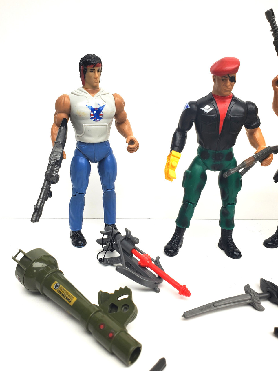 Coleco Rambo (1985) Rambo, Nomad and Gripper action figure lot
