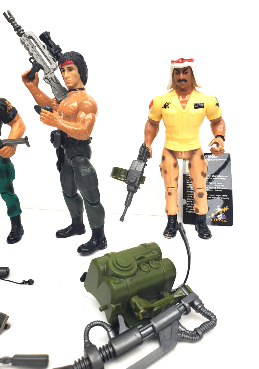 Coleco Rambo (1985) Rambo, Nomad and Gripper action figure lot