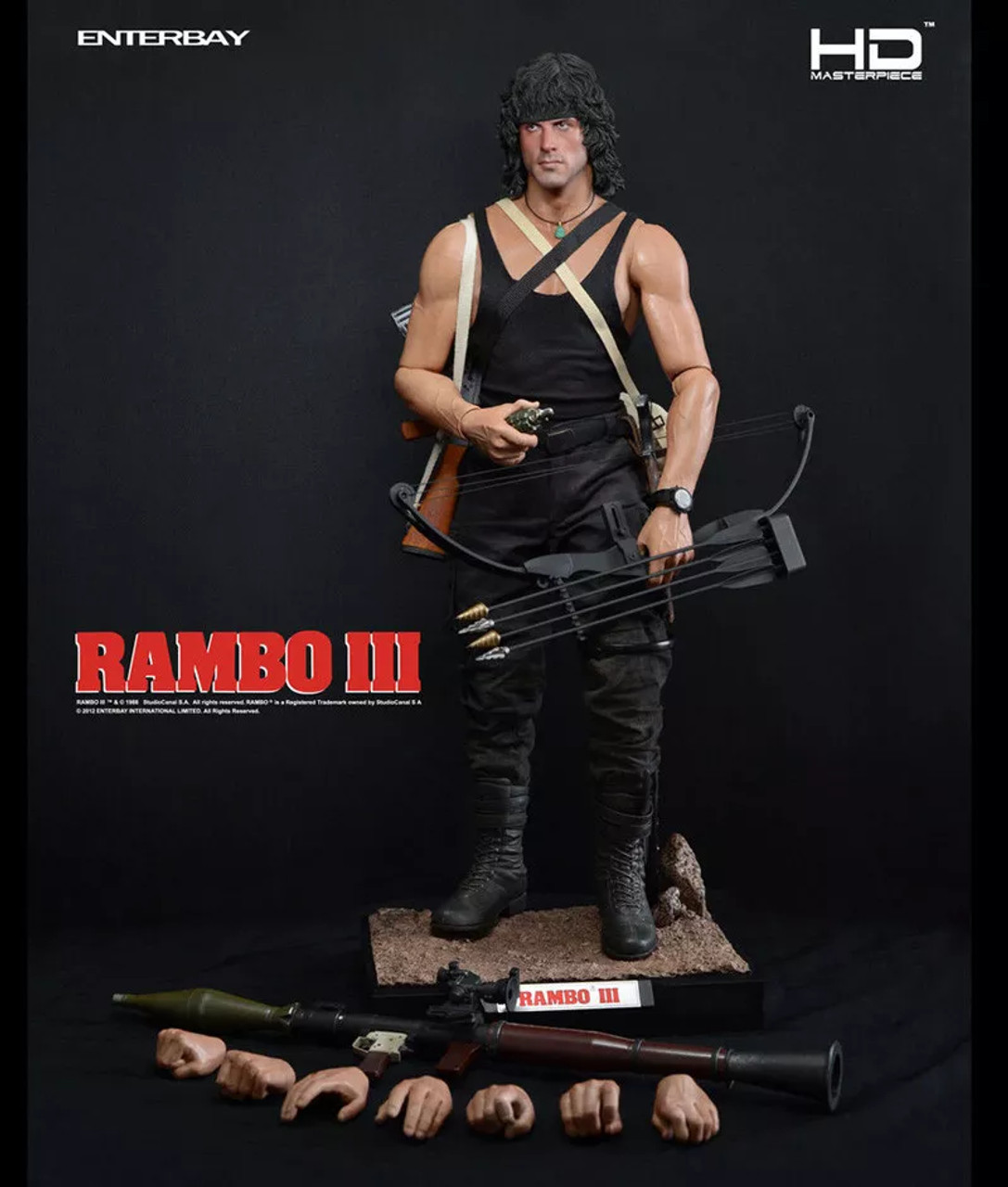RAMBO III 1/4 SCALE COLLECTIBLEランボー３ Rambo III EnterBay HD Masterpiece 1:4 Scale Action Figure