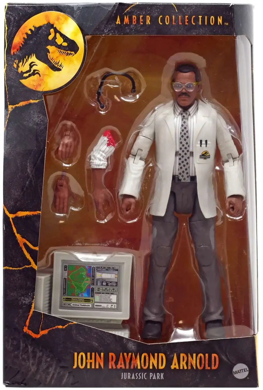 Mattel Jurassic World Toys Amber Collection Ray Arnold 6-in Action Mattel Jurassic World Toys Amber Collection Ray Arnold 6-in Action