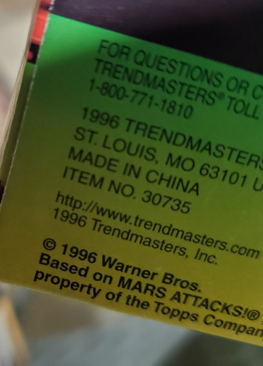 Trendmasters (1996) MARS ATTACKS! The Movie Martian Flying Saucer